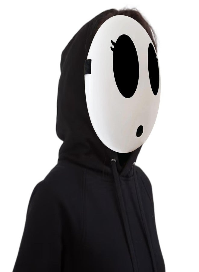 قناع أنمي أبيض من فاروتو، قناع وجه مضحك للهالوين، زي تنكري للهالوين، دعائم وإكسسوارات (بنات) - Image 3